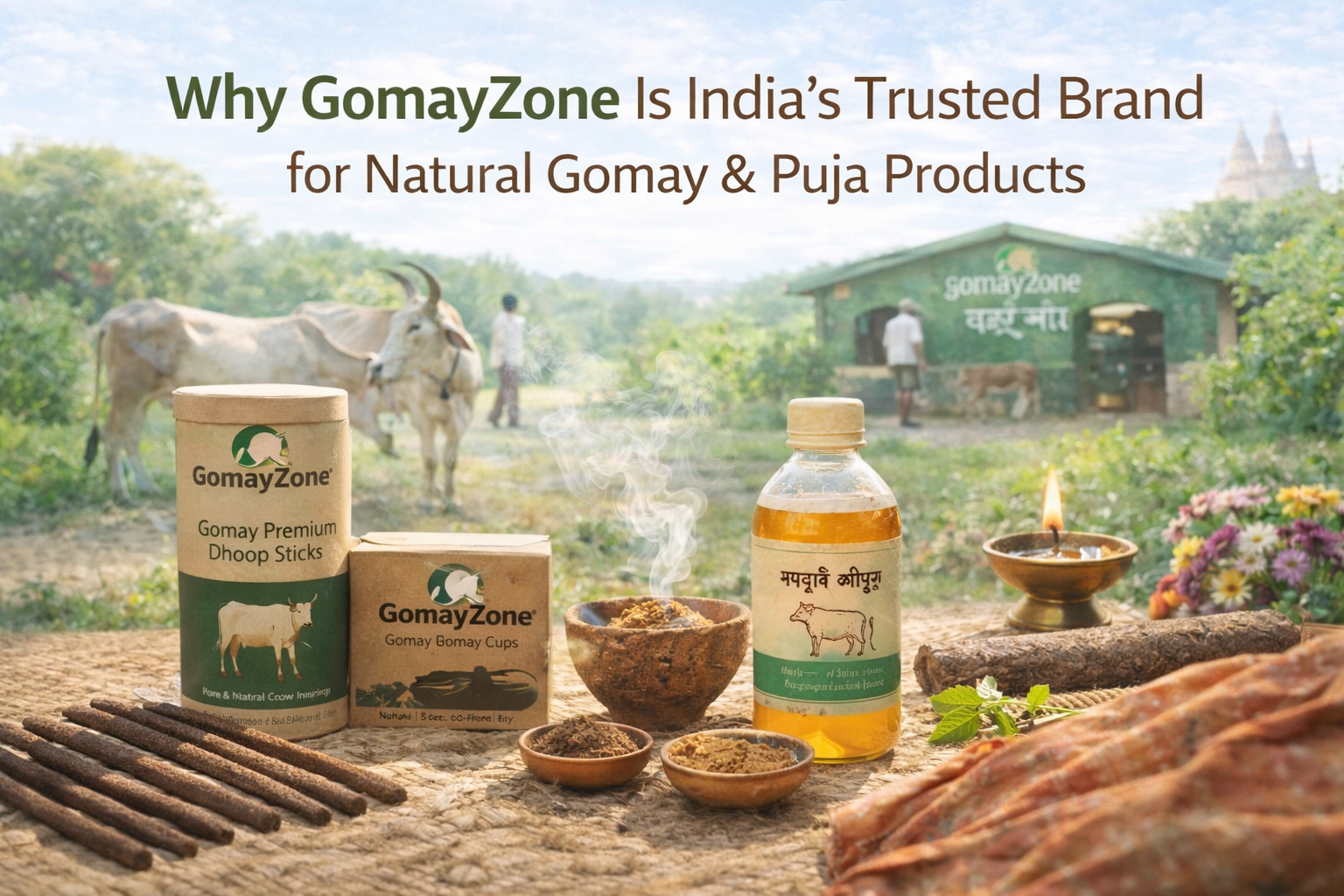 Why GomayZone Is India’s Trusted Brand for Natural Gomay & Puja Products